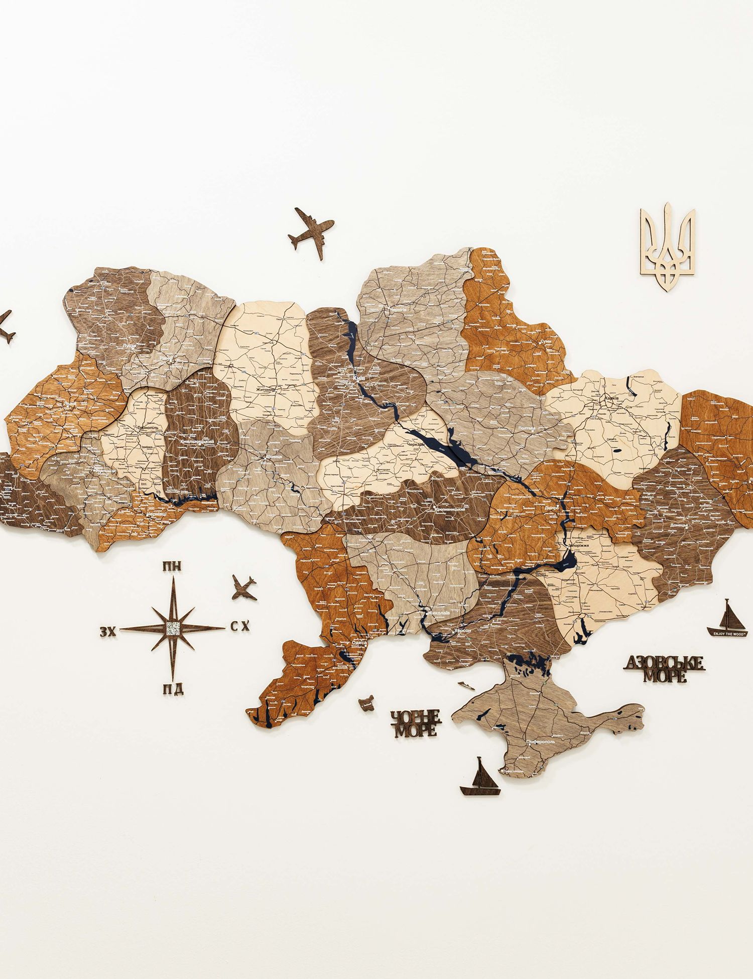 Картинка Мапа настінна декоративна